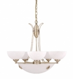 8525 *Rabalux Pearl classic, lustr 3x60W + 5x40W